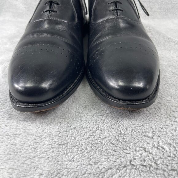 Allen Edmonds Vernon Mens Oxford 12 D Black Leather Lace Up Dress Shoes 8808 main image 5